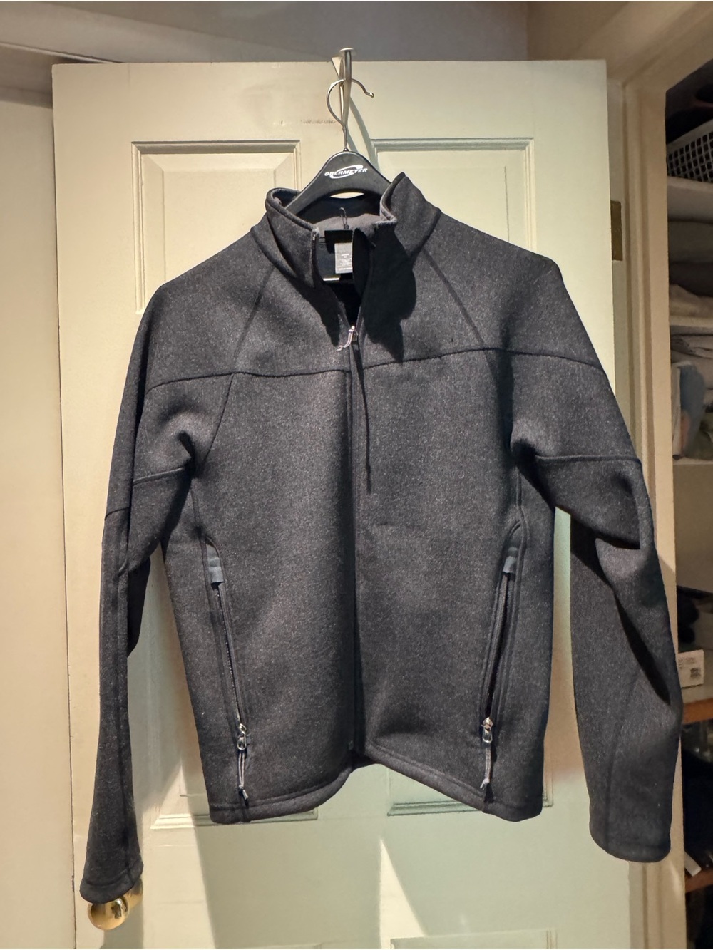 REI Men’s Charcoal Full-Zip Sweater Jacket